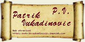 Patrik Vukadinović vizit kartica